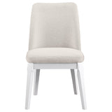 Carissa Beige Upholstered Dining Side Chair, Set of 2 from Coaster - Luna Furniture