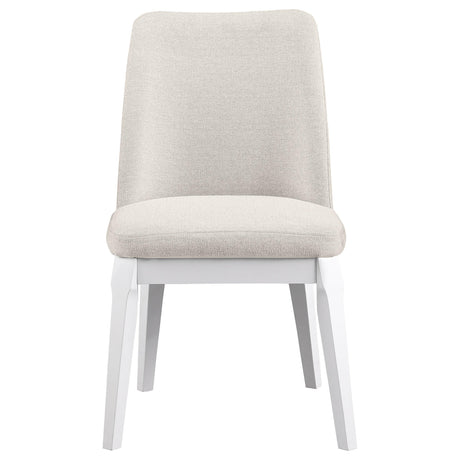 Carissa Beige Upholstered Dining Side Chair, Set of 2 from Coaster - Luna Furniture