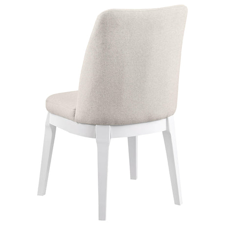 Carissa Beige Upholstered Dining Side Chair, Set of 2 from Coaster - Luna Furniture
