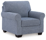 Carissa Manor Denim Chair from Ashley - Luna Furniture