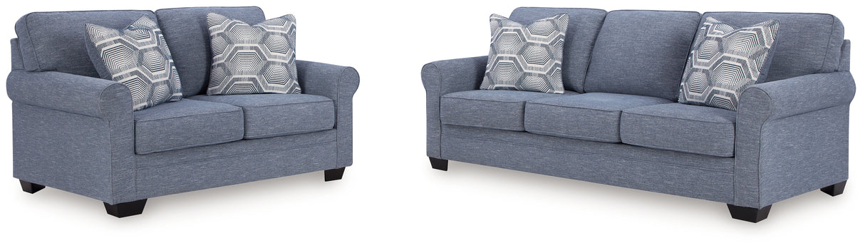 Carissa Manor Denim Living Room Set from Ashley - Luna Furniture