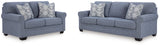 Carissa Manor Denim Living Room Set from Ashley - Luna Furniture