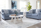 Carissa Manor Denim Living Room Set from Ashley - Luna Furniture