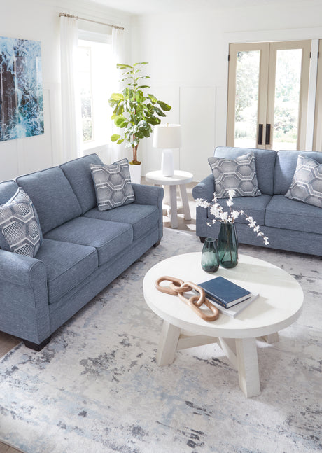 Carissa Manor Denim Living Room Set from Ashley - Luna Furniture