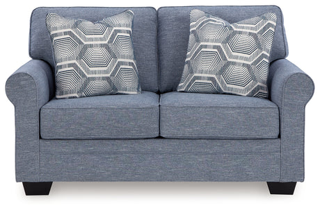 Carissa Manor Denim Loveseat from Ashley - Luna Furniture