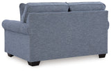 Carissa Manor Denim Loveseat from Ashley - Luna Furniture