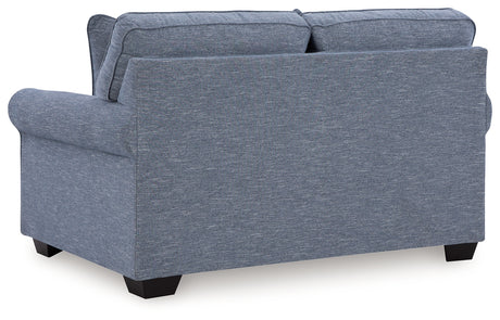 Carissa Manor Denim Loveseat from Ashley - Luna Furniture