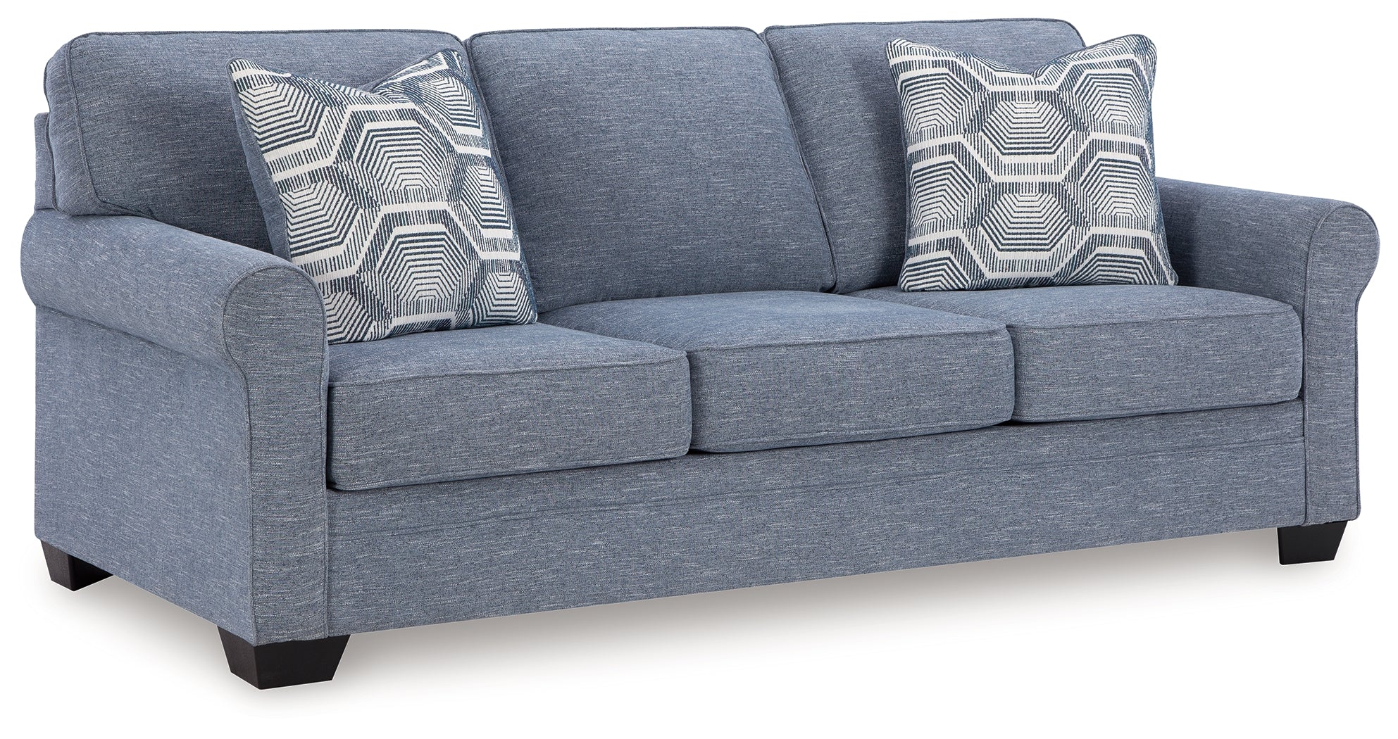 Ashley Carissa Manor Denim Queen Sofa Sleeper – Luna Furniture