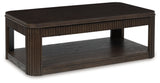 Carlibrie Warm Brown Lift-Top Coffee Table from Ashley - Luna Furniture