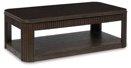Carlibrie Warm Brown Lift-Top Coffee Table from Ashley - Luna Furniture