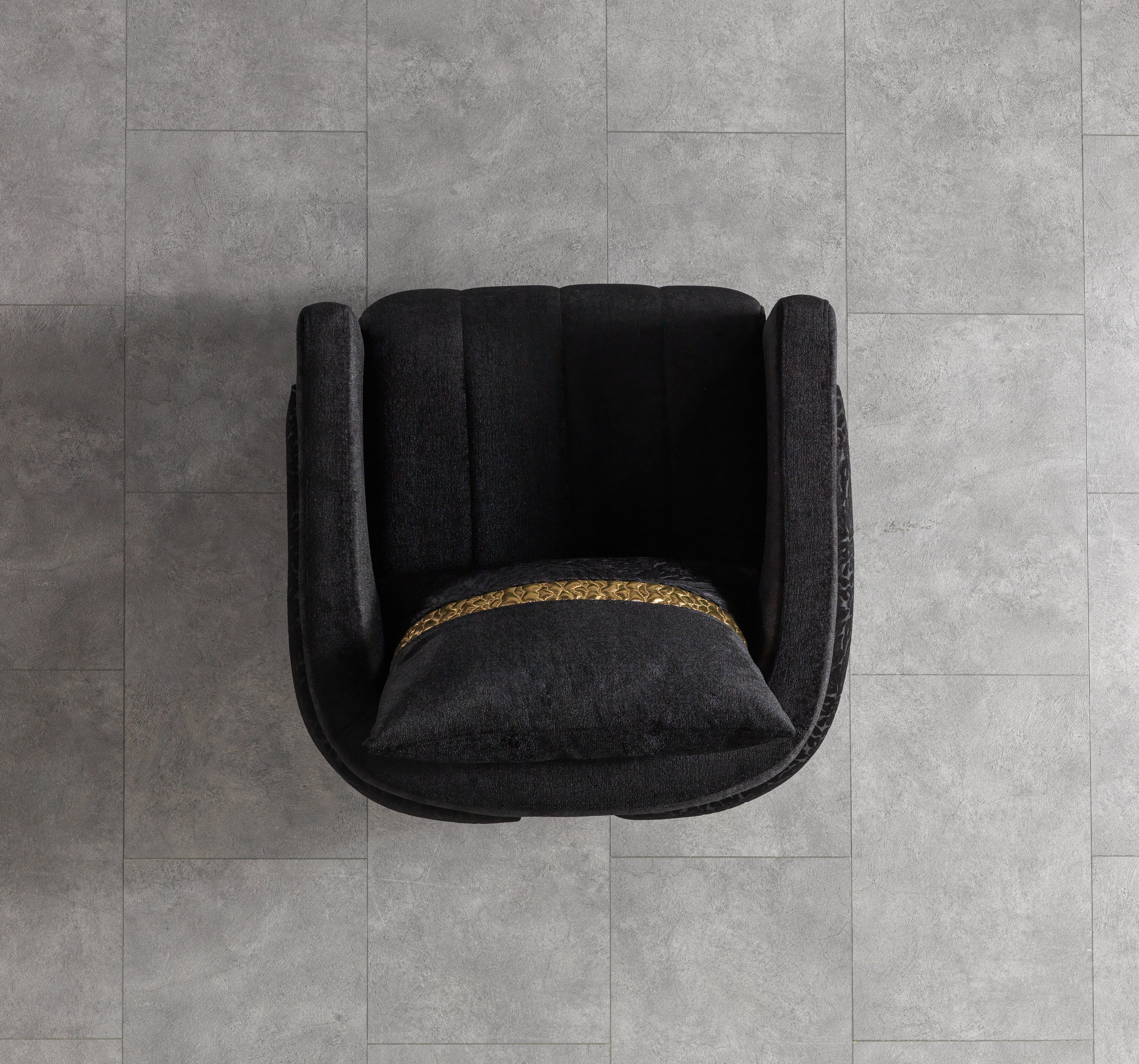 Nova Furniture Carlina Black Velvet Chair – Luna Furniture