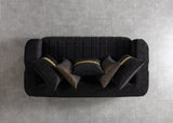 Carlina Black Velvet Loveseat from Nova Furniture - Luna Furniture
