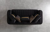 Carlina Black Velvet Sofa & Loveseat from Nova Furniture - Luna Furniture