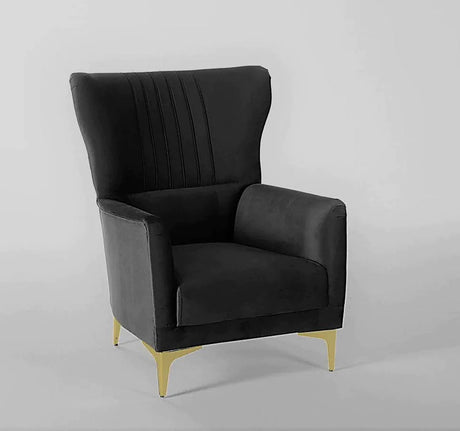 Carlino Napoly Black Accent Chair from Bellona - Luna Furniture