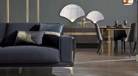 Carlino Napoly Black Loveseat from Bellona - Luna Furniture