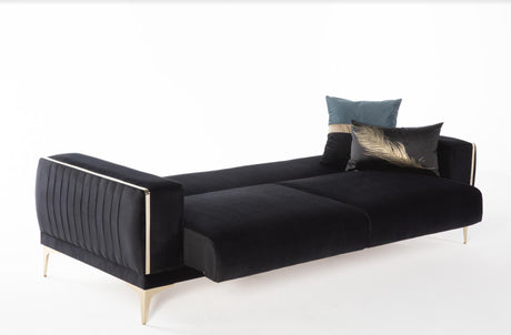 Carlino Napoly Black Sleeper Sofa from Bellona - Luna Furniture