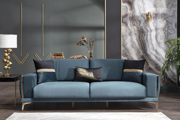 Carlino Napoly Green Loveseat