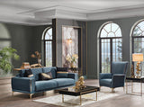 Carlino Napoly Green Loveseat from Bellona - Luna Furniture