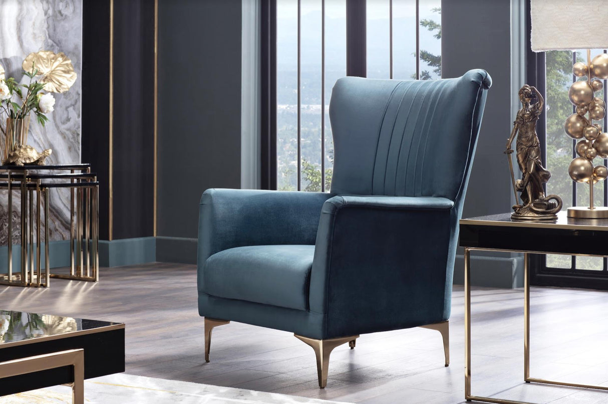 Carlino Napoly Green Loveseat from Bellona - Luna Furniture