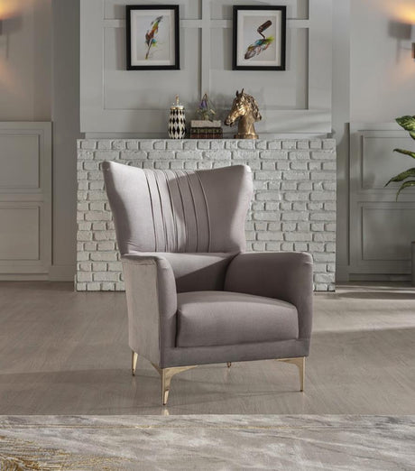 Carlino Napoly Grey Accent Chair from Bellona - Luna Furniture