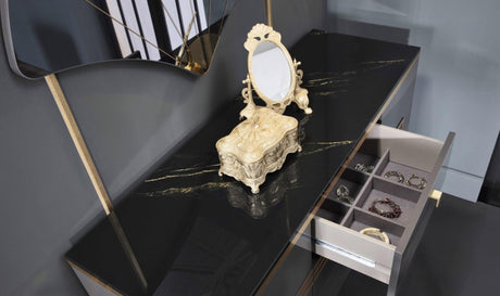 Carlino Prada Grey Dresser Mirror (Mirror Only) from Bellona - Luna Furniture