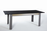 Carlino Prada Grey/Marble Extendable Dining Table from Bellona - Luna Furniture