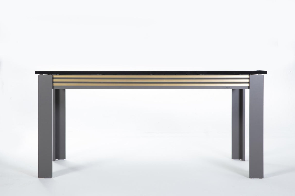 Carlino Prada Grey/Marble Extendable Dining Table from Bellona - Luna Furniture