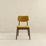Carlos Dark Yellow Velvet Solid Back Side Chair (Set Of 2) from Ashcroft Furniture - Luna Furniture