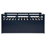 Carlsbad Navy Blue Wood Twin Captains Bed With Trundle from Coaster - Luna Furniture