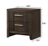 Carlton Brown Nightstand from Crown Mark - Luna Furniture