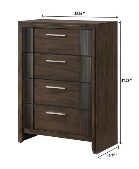 Carlton Brown Chest from Crown Mark - Luna Furniture