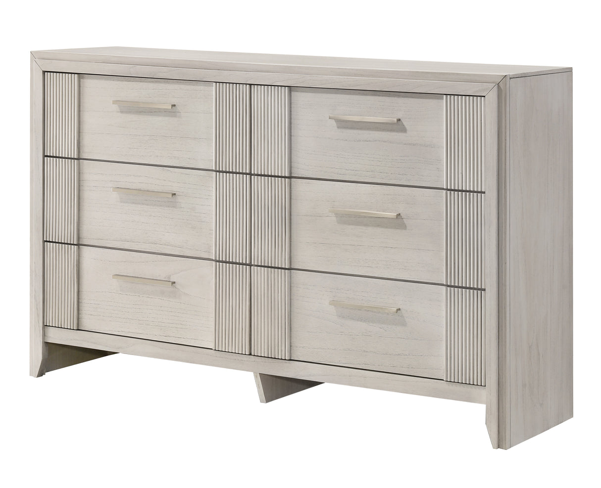 Carlton White Mist Upholstered Bedroom Set from Crown Mark - Luna Furniture