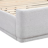 Carmel Light Gray Eastern King Platform Bed from Homelegance - Luna Furniture