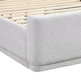 Carmel Light Gray Full Platform Bed from Homelegance - Luna Furniture