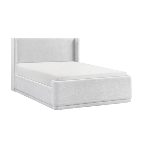 Carmel Light Gray Queen Platform Bed from Homelegance - Luna Furniture