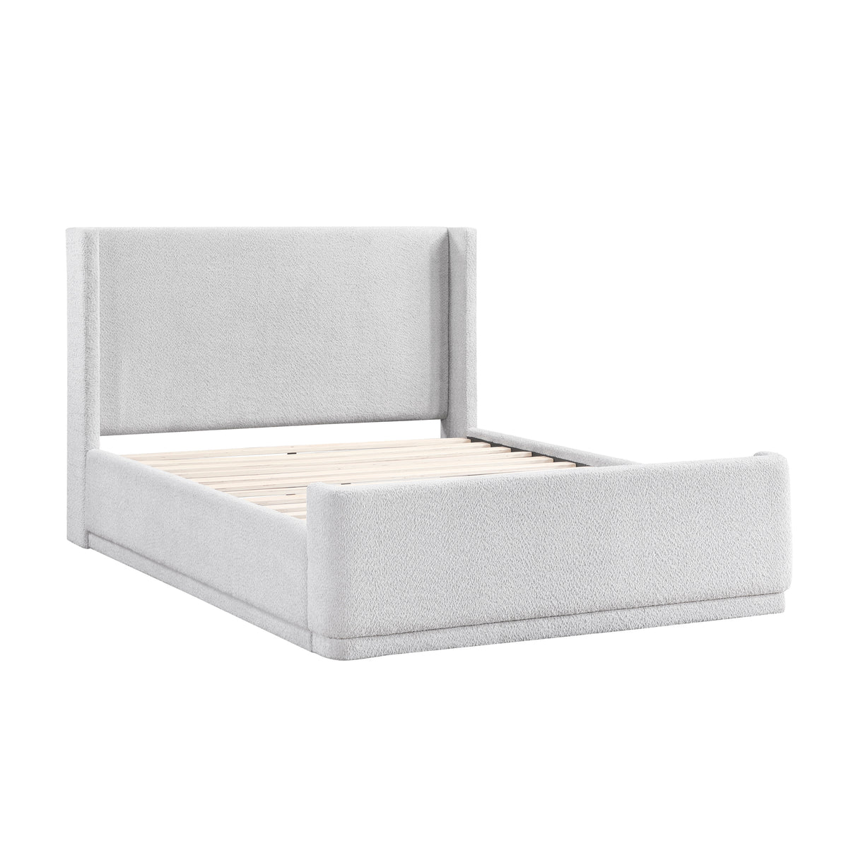Carmel Light Gray Queen Platform Bed from Homelegance - Luna Furniture
