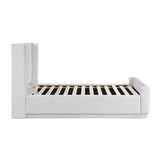 Carmel Light Gray Queen Platform Bed from Homelegance - Luna Furniture