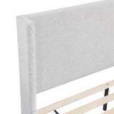 Carmel Light Gray Queen Platform Bed from Homelegance - Luna Furniture