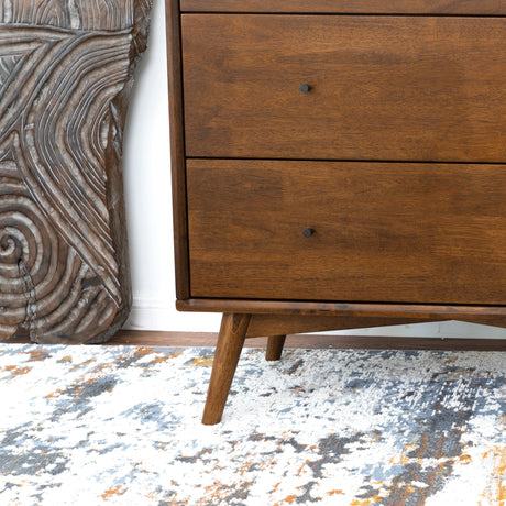 Caroline Mid Century Modern Solid Wood Dresser 3-Drawer from Ashcroft Furniture - Luna Furniture