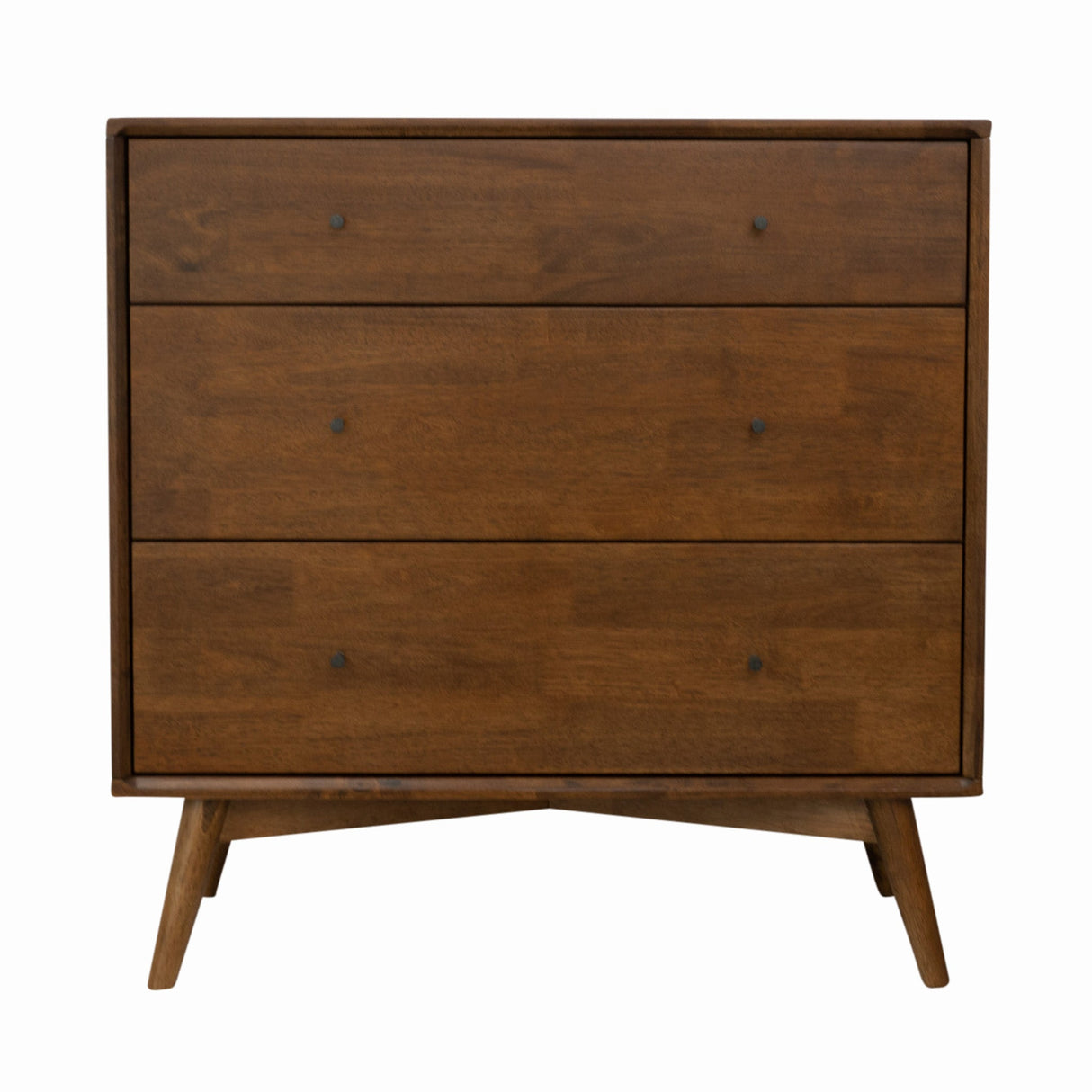 Caroline Mid Century Modern Solid Wood Dresser 3-Drawer from Ashcroft Furniture - Luna Furniture