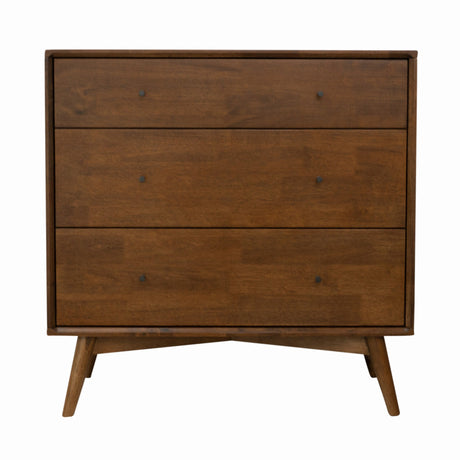 Caroline Mid Century Modern Solid Wood Dresser 3-Drawer from Ashcroft Furniture - Luna Furniture