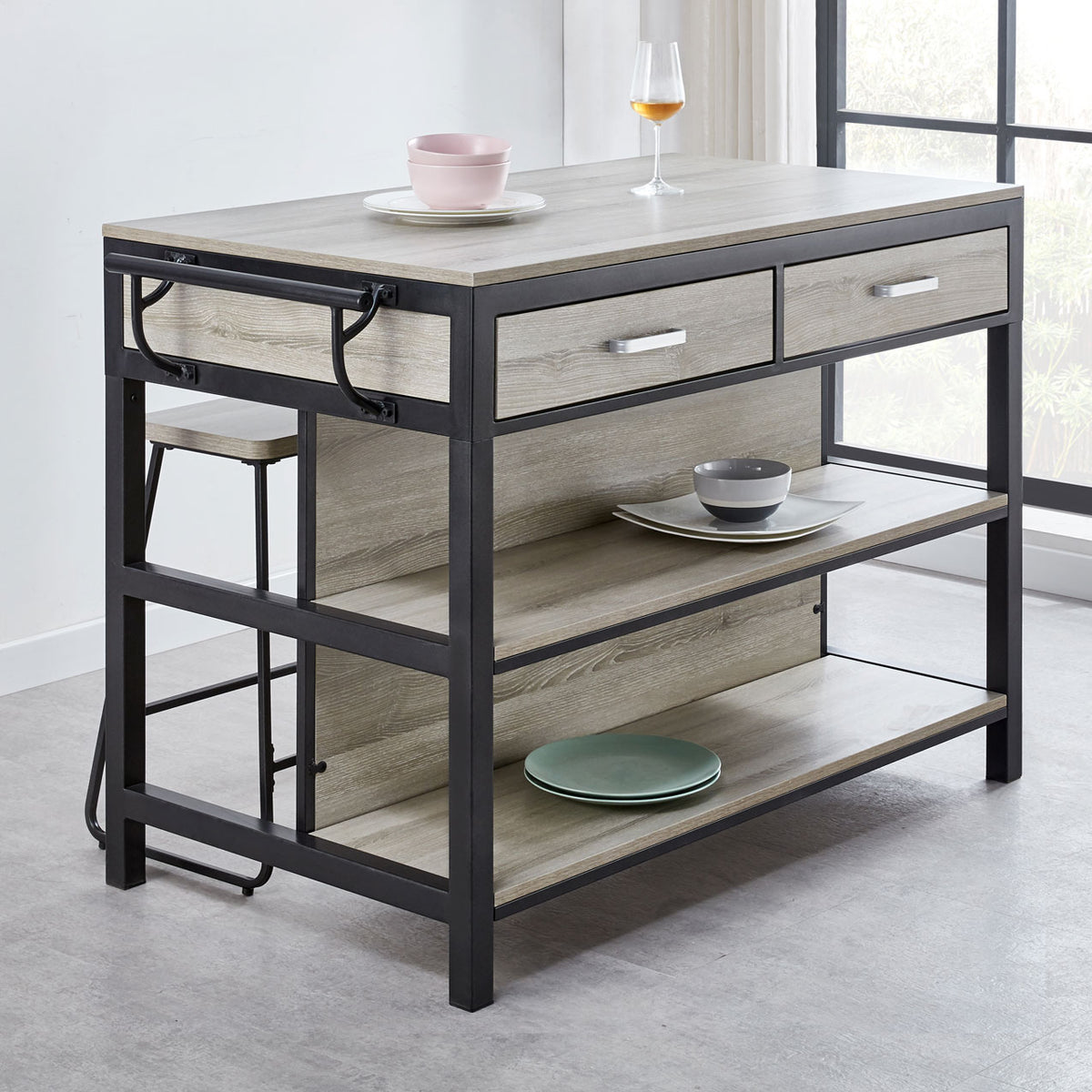 Carson 55-inch Counter Kitchen Table – Luna Furniture