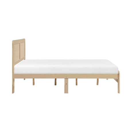 Carter Natural Queen Platform Bed from Homelegance - Luna Furniture