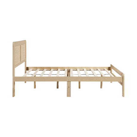Carter Natural Queen Platform Bed from Homelegance - Luna Furniture