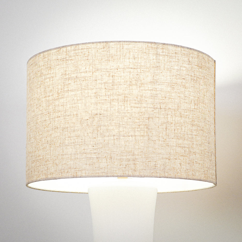 Cascade Glass Lamp Golden Base Off White Glass Table Lamp from Midinmod - Luna Furniture