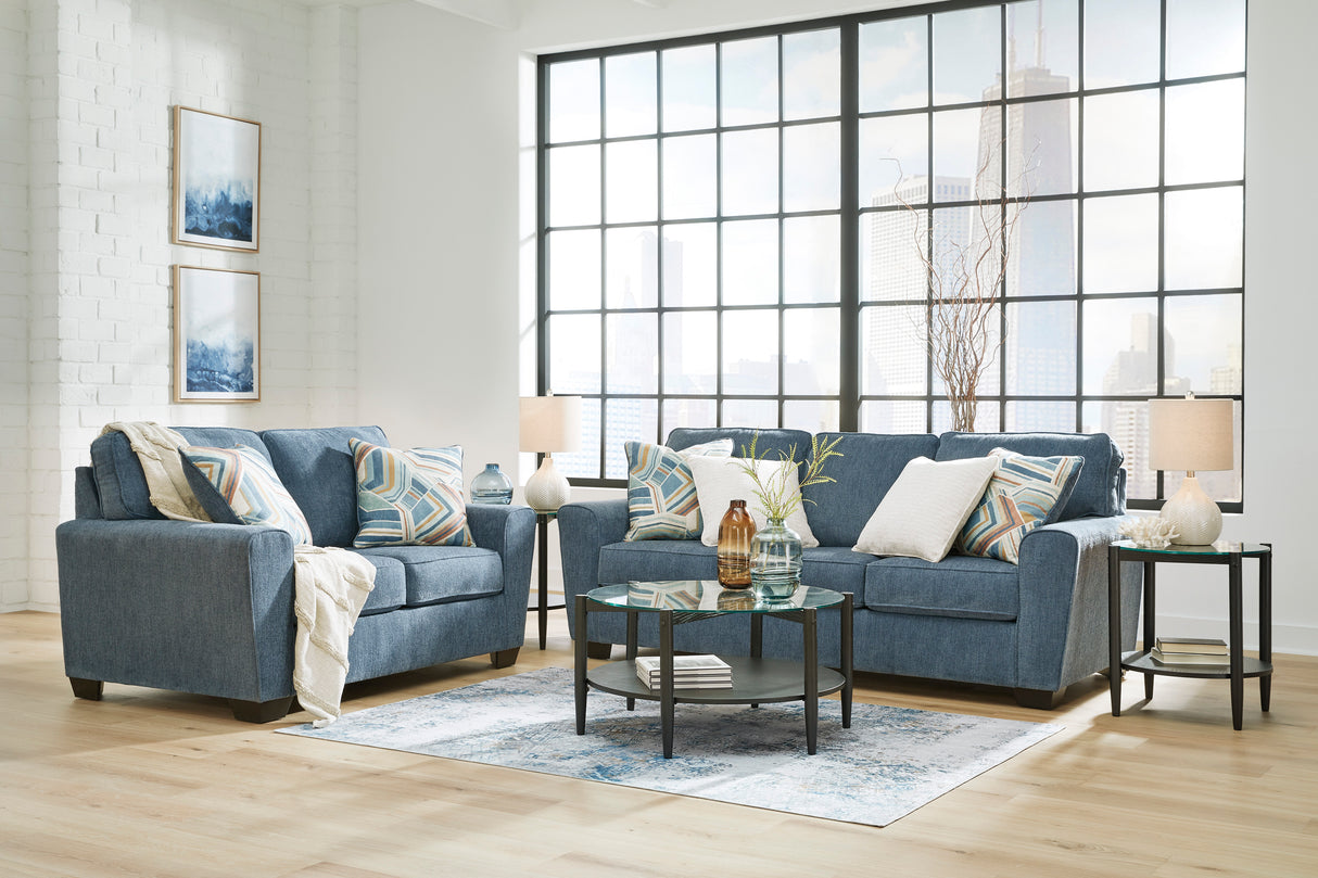 Cashton Blue Living Room Set from Ashley - Luna Furniture