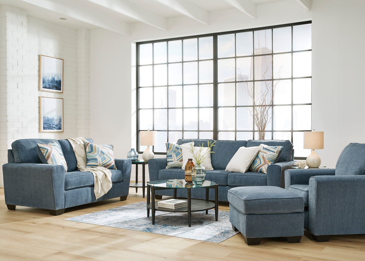 Cashton Blue Living Room Set from Ashley - Luna Furniture