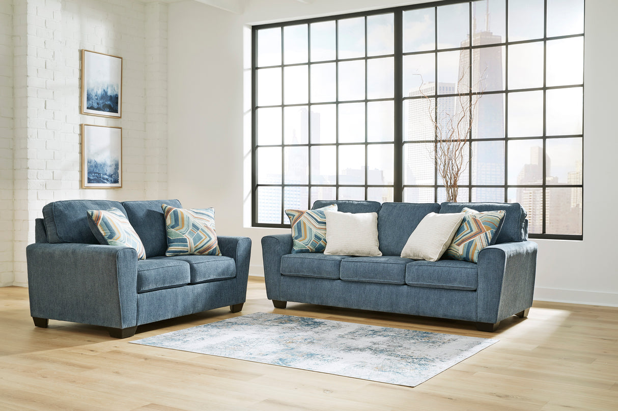 Cashton Blue Living Room Set from Ashley - Luna Furniture