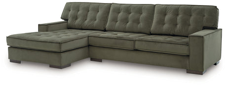 Caspian-Town Olive 2-Piece LAF Chaise Sectional from Ashley - Luna Furniture