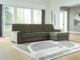Caspian-Town Olive 2-Piece RAF Chaise Sectional from Ashley - Luna Furniture